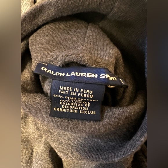 Ralph Lauren sport deep gray turtleneck size large - Picture 4 of 5